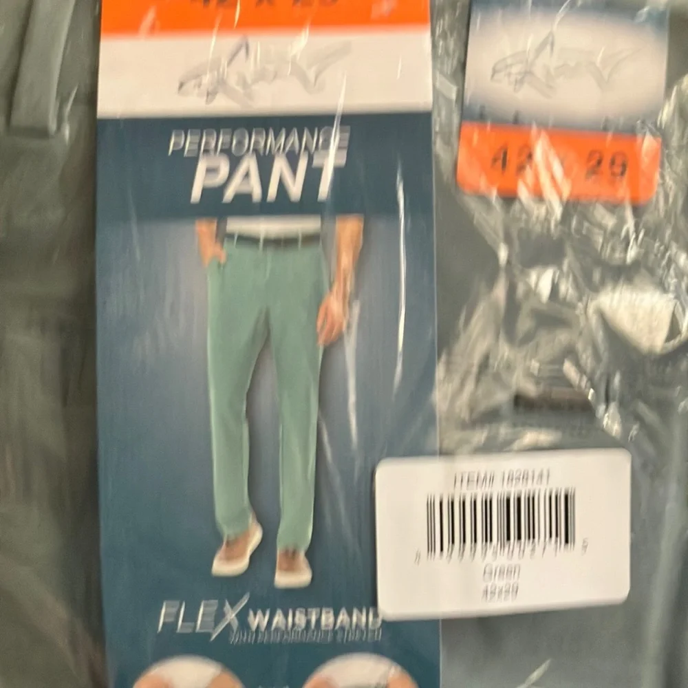 Greg Norman Collection Green Flex Chinos - Picture 2 of 4